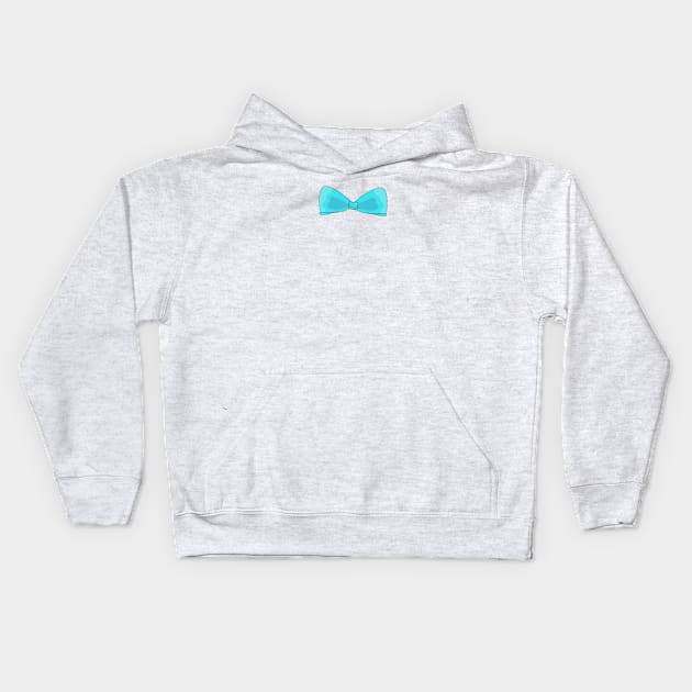 blue bow Kids Hoodie by persa